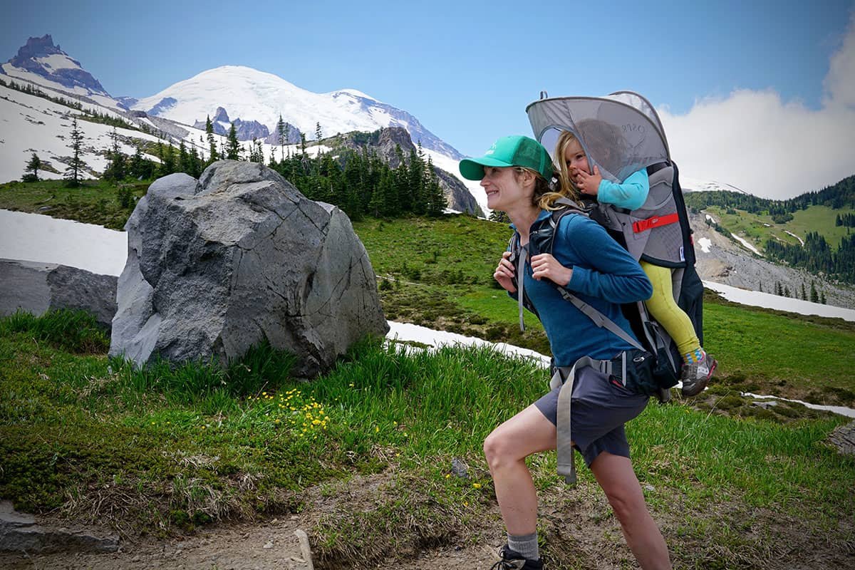 hiking with children